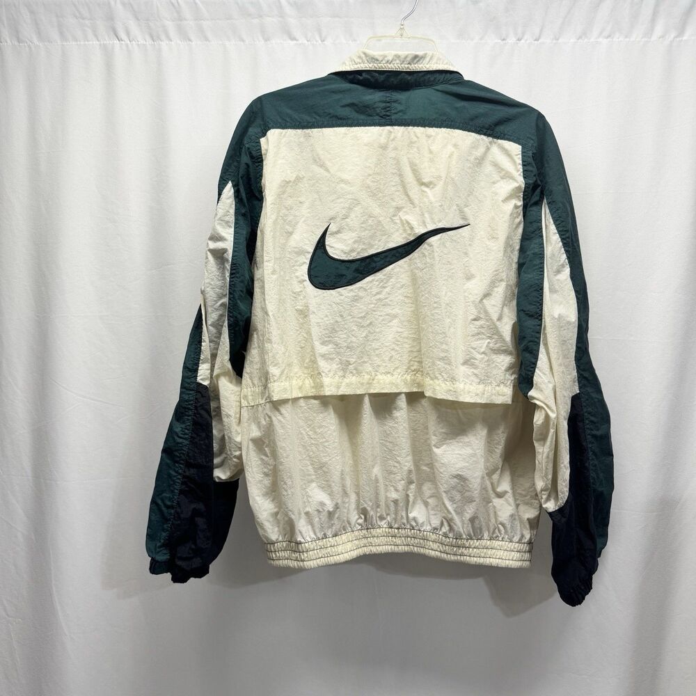 Nike Windbreaker Jacket M 3 Colors Green Baggy Streetwear Swoosh Nylon 90s Vtg